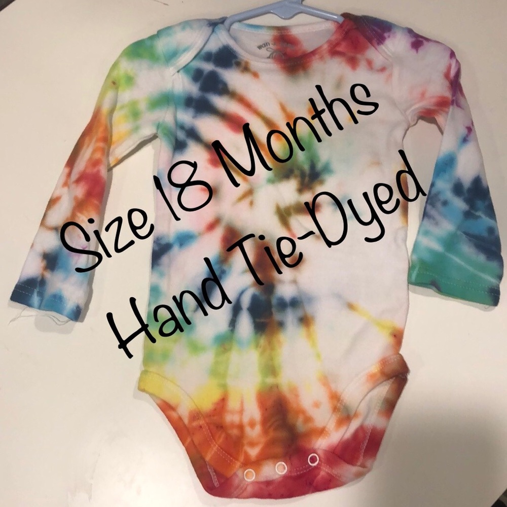 ☮️ Hand-Made Tie-Dye Onesie for Baby (1 of a kind)